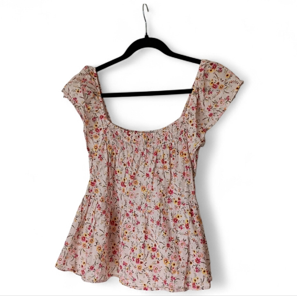 Floral Print Women's Top Size M
